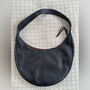 TAH Bags Half Moon Sling Bag Black